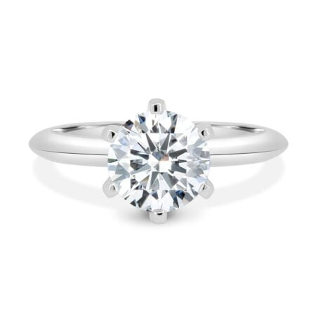 Caroline – 6 Claw Knife Edge Solitaire