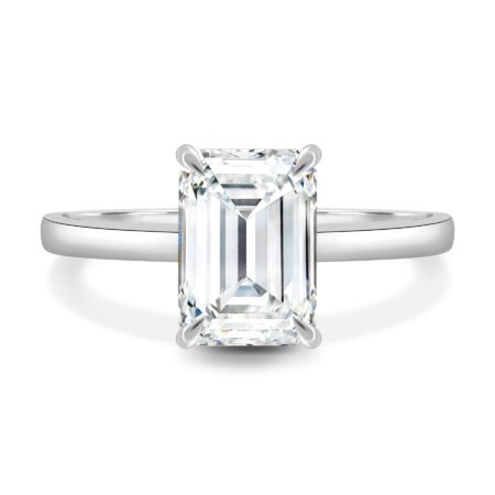 Miller - Emerald Solitaire with Hidden Halo