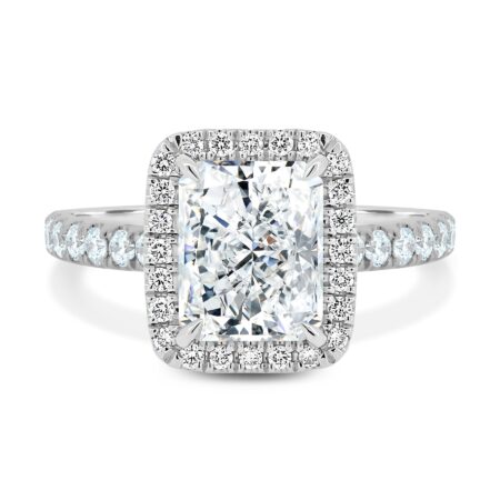 Catherine – Radiant Halo with Pavé