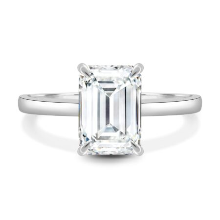 Alina - 4 Claw Emerald Solitaire