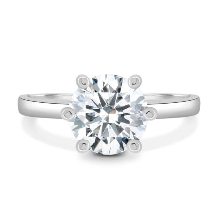 Delilah - 6 Claw Cathedral Round Solitaire