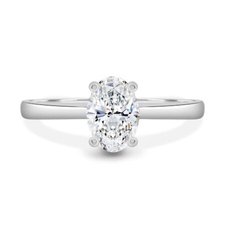 Emily - Oval Solitaire with Tapered Band