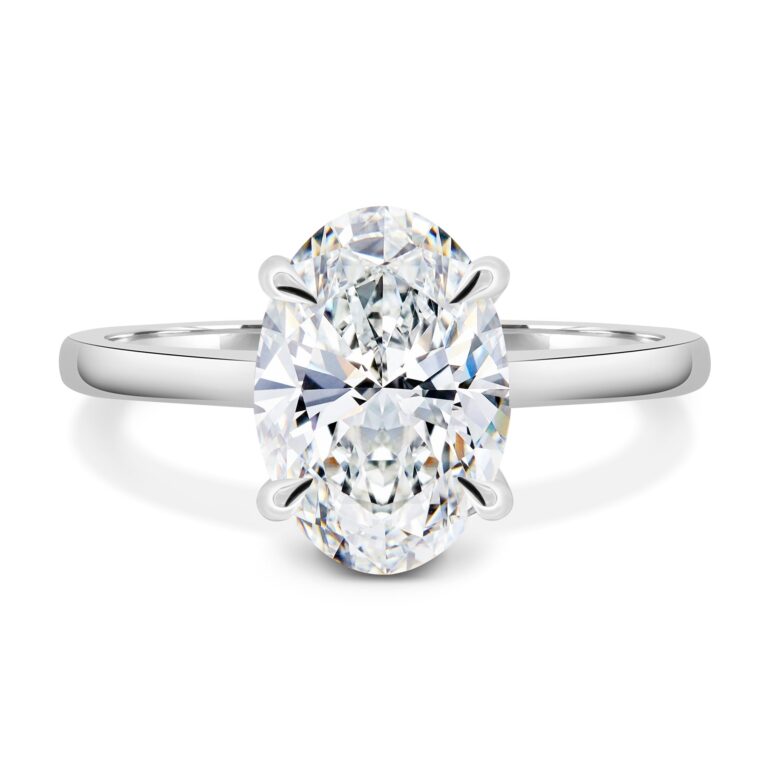 Hilary - 4 claw Oval Solitaire