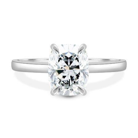 Kelsey - Trellis Elongated Cushion Solitaire
