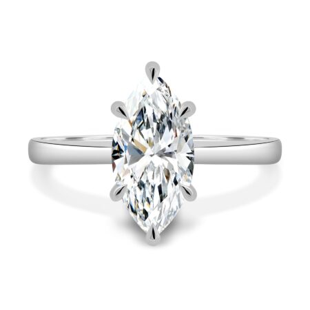 Leila - 6 Claw Marquise Solitaire