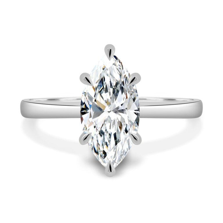 Leila - 6 Claw Marquise Solitaire