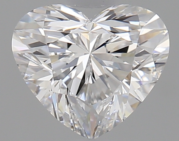 D~E Color Princess Heart Lab Grown Diamond