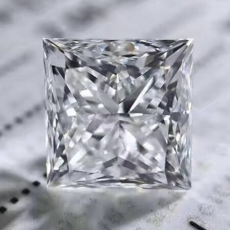 D~E Color Princess Lab Grown Diamond